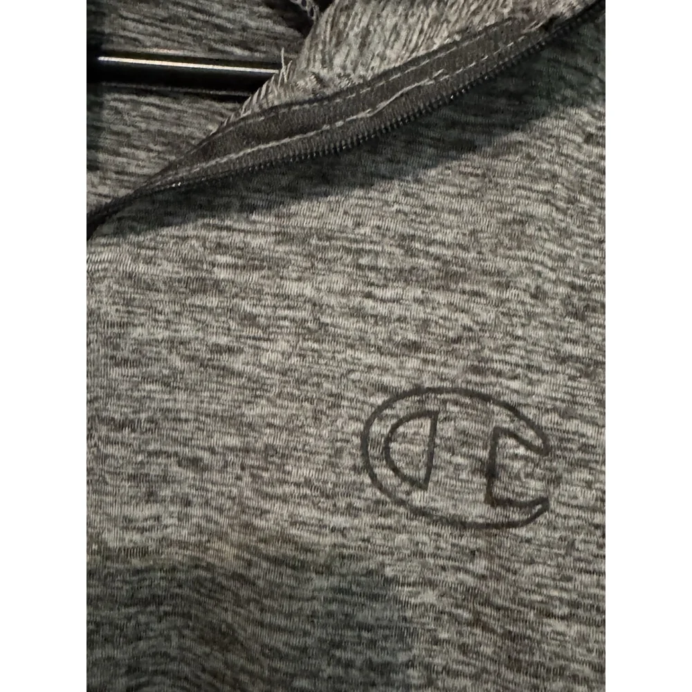 Champion Athletic Men's Gray Large 1/4 Quarter Zip Lightweight Sweatshirt GUC